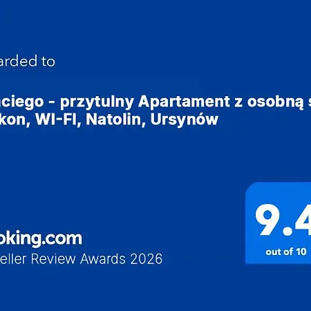Lanciego - Przytulny Z Osobna Sypialna, Balkon, Wi-fi, Natolin, Ursynow Apartment Warsaw